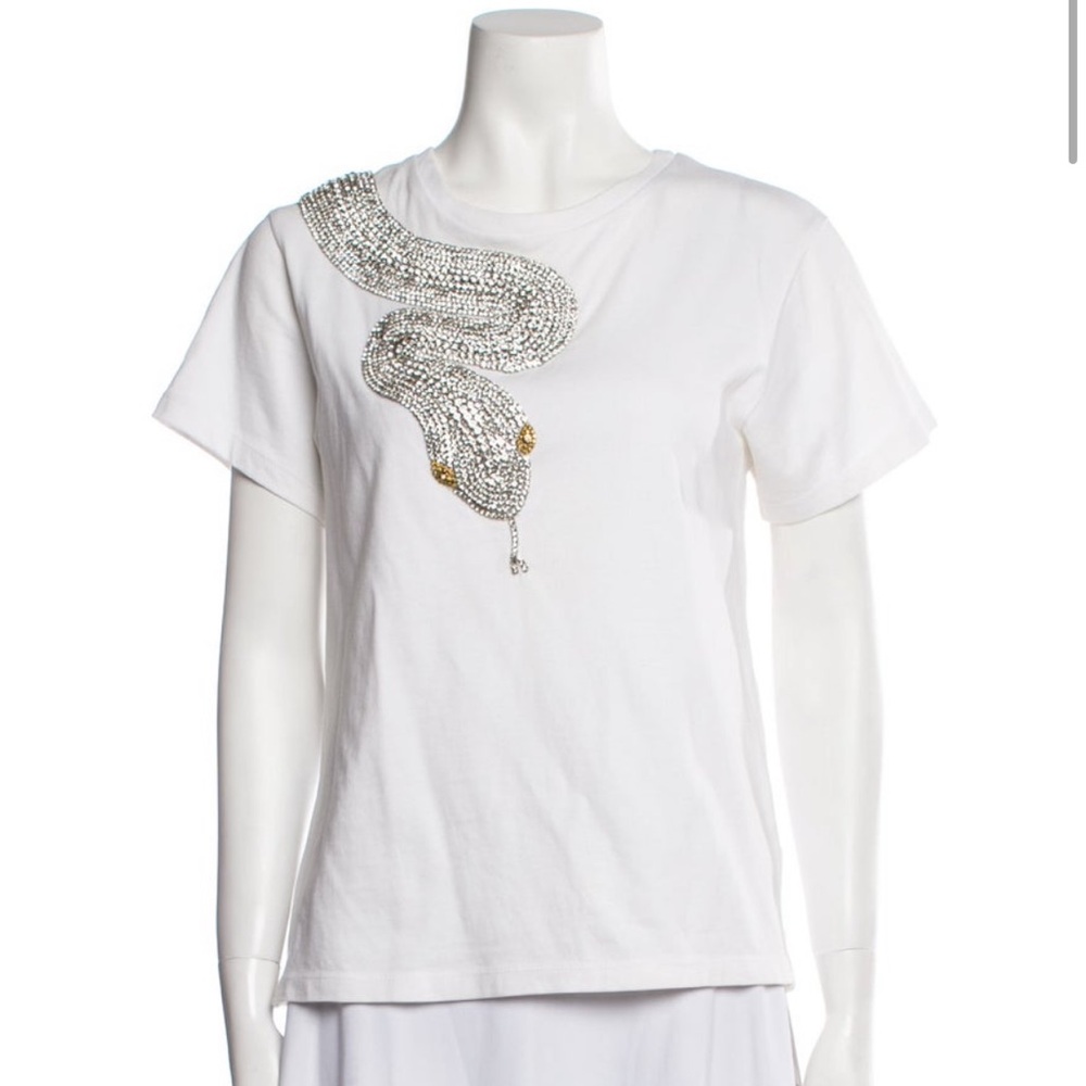 Retrofete silver crystal t shirt